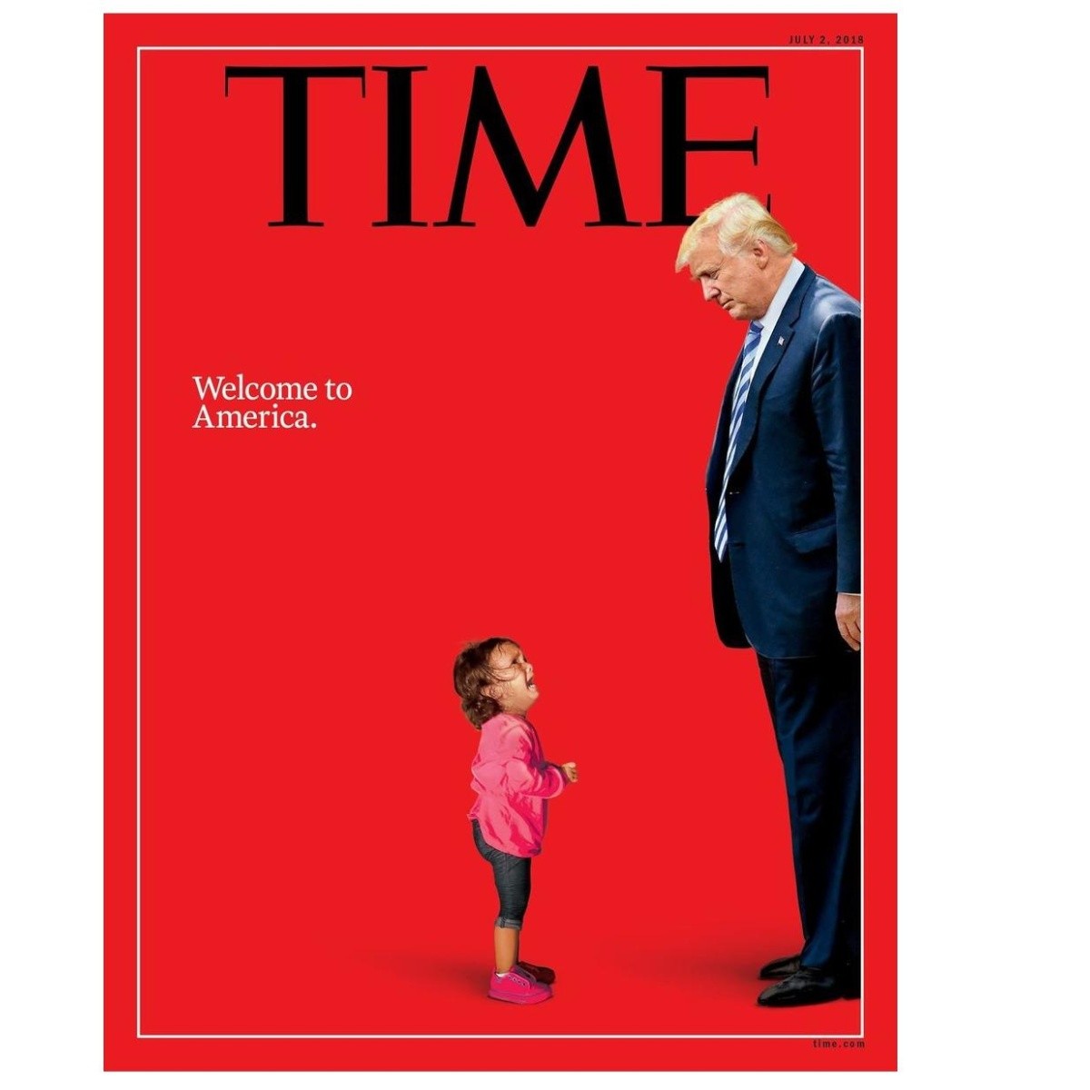 Trump &amp;#39;&amp;#39;se enfrenta&amp;#39;&amp;#39; a niña migrante en portada de la revista Time | El Informador