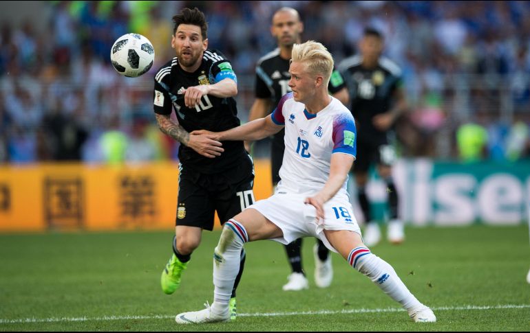 En un partido errático, Argentina apenas pudo asegurar el empate ante Islandia en su primer juego de Rusia 2018. MEXSPORT / D. Leah