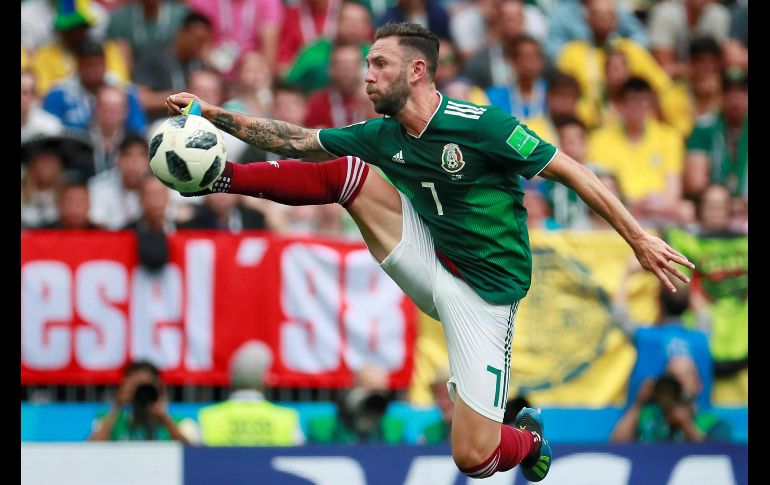 El defensa mexicano Miguel Layún. EFE/J. Mendez