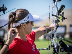 La arquera jalisciense Linda Ochoa podría consagrarse en la Copa del Mundo de Salt Lake City. TWITTER / @COM_Mexico