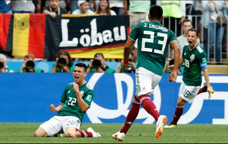 Hirving Lozano (foto) y Memo Ochoa fueron los estandartes de la fortaleza mexicana en el primer juego del Mundial donde vencieron a Alemania. MEXSPORT / ARCHIVO