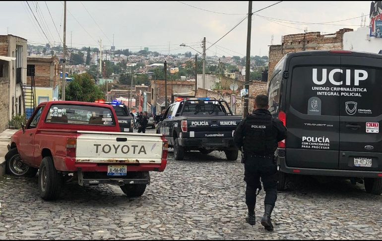 El individuo fue detenido y puesto a disposición de la Fiscalía General el Estado donde se les resolverá su situación legal correspondiente. ESPECIAL/ Policía de Tlaquepaque