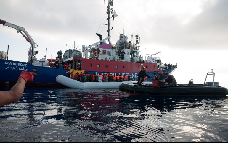 Roma quiere presentar una propuesta para frenar la llegada de migrantes, y que cuenta con el apoyo de los países del Este de Europa. AFP/MISSION LIFELINE