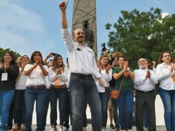 Conclusión. Ismael del Toro terminó sus actividades de campaña en la Plaza 18 de marzo. ESPECIAL