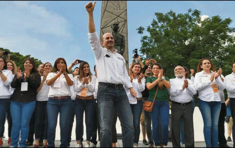 Conclusión. Ismael del Toro terminó sus actividades de campaña en la Plaza 18 de marzo. ESPECIAL