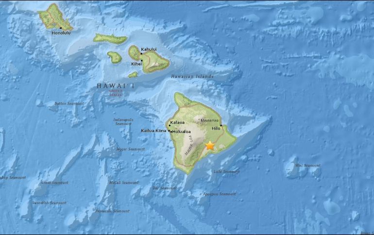 La ciudad más cercana al epicentro es Hawaiian Paradise Park, con más de 11 mil 400 habitantes. ESPECIAL/USGS