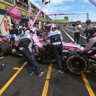 "Checo" Pérez se retira del Gran Premio de Francia