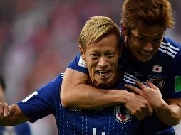 Keisuke Honda (I), del Pachuca, anotó el segundo tanto de los nipones. AFP/H. Retamal