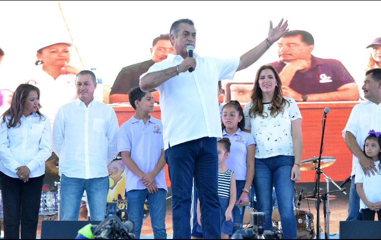 Jaime Rodríguez prosiguió su labor proselitista en Nuevo León. SUN