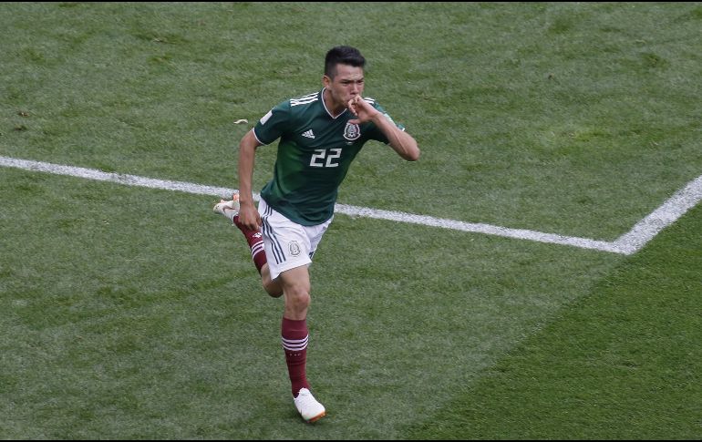 El futbolista Hirving Lozano ya juega su primer Mundial. Y ya hasta gol metió, como hace cuando debuta. MEXSPORT / ARCHIVO