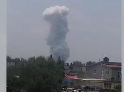 Las explosiones se registraron alrededor de las 13:30 horas de este lunes. TWITTER / @webcamsdemexico