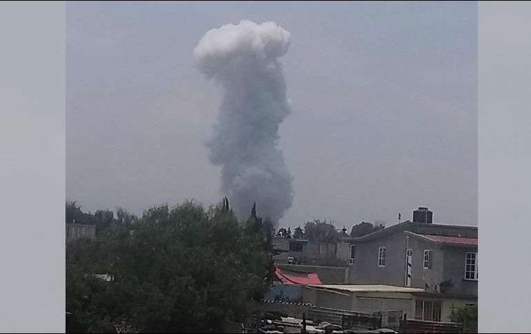 Las explosiones se registraron alrededor de las 13:30 horas de este lunes. TWITTER / @webcamsdemexico
