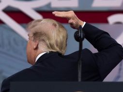 El mandatario estaba caminando por el Capitolio la semana pasada para reunirse con legisladores republicanos cuando Marriott le gritó el improperio. AFP / ARCHIVO