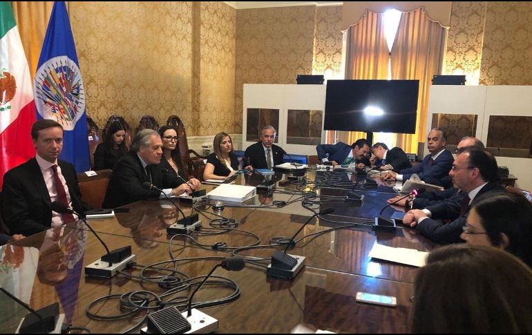 Videgaray Caso también señaló que solicitarán ante la CIDH, que en el marco de sus facultades, tome medidas por la separación de las familias migrantes en Estados Unidos. TWITTER / @SRE_mx