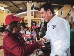 Castro Reynoso acudió al municipio de Tenamaxtlán para acompañar a la candidata a la presidencia municipal, Lilia Mateos, en su cierre de campaña. TWITTER / @micasrey