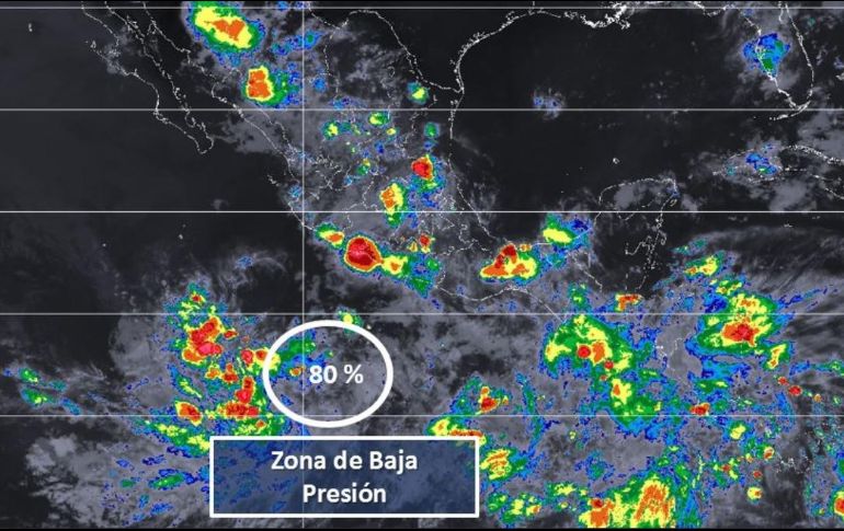 Podrían presentarse desprendimientos nubosos hacia los estados del sur y occidente del país. ESPECIAL/SMN