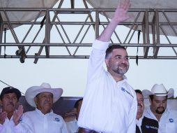 Martínez Espinosa realizó un mitin en la plaza de las Américas, en Zapopan. FACEBOOK/Miguel.Mtz.Espinosa
