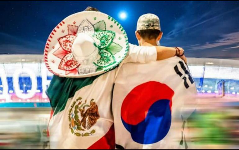 Siempre estaremos unidos y los apoyaremos desde nuestra trinchera, dijo la sede diplomática en México, pues una victoria suya sobre Alemania llevó al Tri a la siguiente ronda en el Mundial. FACEBOOK / Embajada de la República de Corea en México
