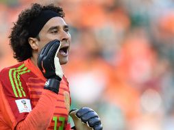 ''Estamos del otro lado porque ganamos los dos primeros partidos; y lo hicimos bastante bien'', recordó el arquero tricolor, tras el pase de México a los octavos de final en Rusia 2018. NTX /