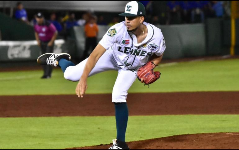 Carlós Frías subió a la lomita para asegurar la victoria de yucatán. TWITTTER/LeonesOficial