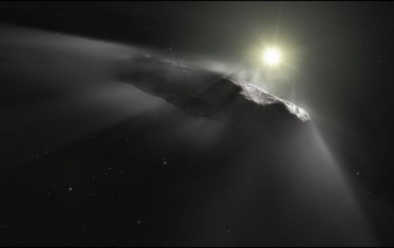 Científicos afirman que los cometas expulsan grndes cantidades de polvo y gas cuando el Sol los calienta. AFP / M. Kornmesser