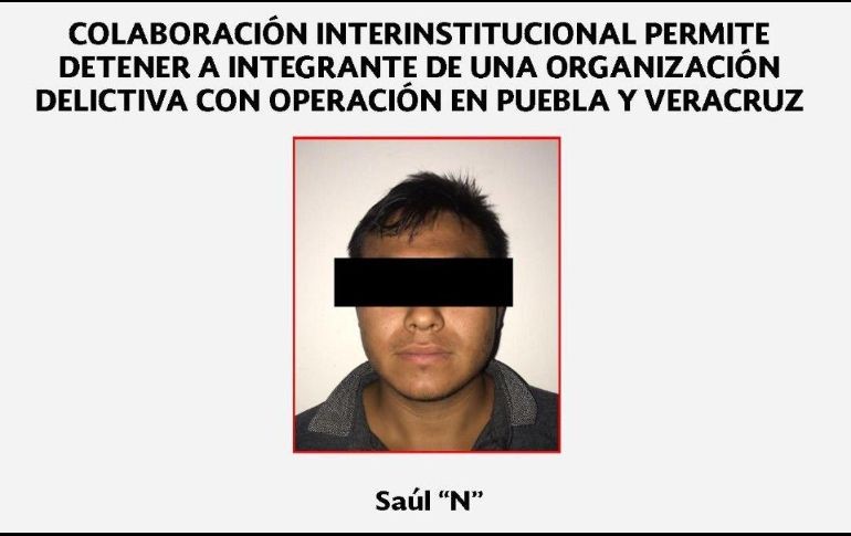La captura derivó del intercambio de información entre los gobiernos de Puebla y Veracruz. TWITTER / @PoliciaFedMx
