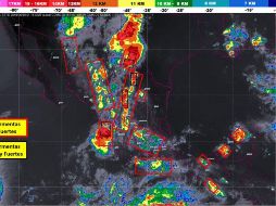 El Meteorológico explicó que dichas condiciones serán ocasionadas por el paso de la onda tropical número 10 por el sur de Quintana Roo. TWITTER / @conagua_clima