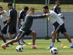 El Tricolor prepara el duelo contra los brasileños en las instalaciones del Dinamo de Moscú. AFP/Y. Cortez