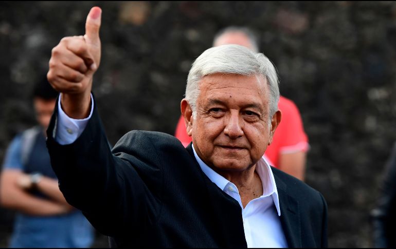 Prevén que se organice el festejo por el triunfo de López Obrador en el Zócalo de la Ciudad de México. AFP / R. Schemidt