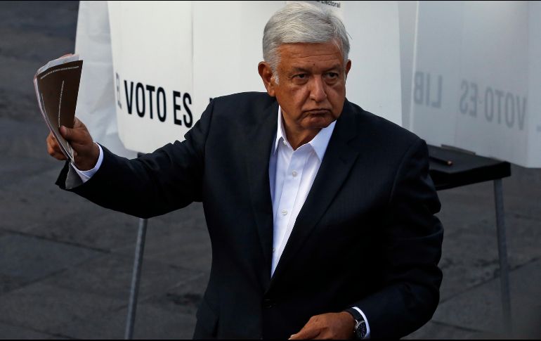 En la apertura del PREP el candidato por Morena a la presidencia de México aventajaba por 22 puntos al segundo lugar en las votaciones. AP/M. Ugarte