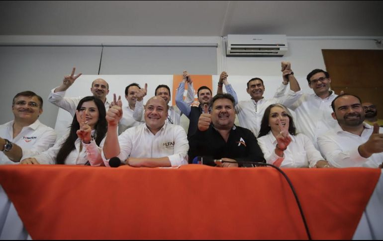 De acuerdo con Alfaro, Movimiento Ciudadano logró el triunfo en los nueve municipios de la metrópoli. EL INFORMADOR / F. Atilano