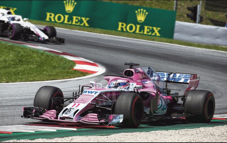Pérez Mendoza llegó a 23 puntos en el campeonato y se ubica en el sitio 11 de la clasificación. ESPECIAL/SAHARA FORCE INDIA