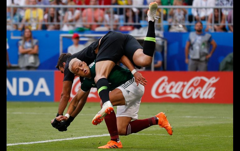 Otra postal que deja el Mundial de Rusia 2018, que simboliza el resultado del partido en que México perdió 0-2.
