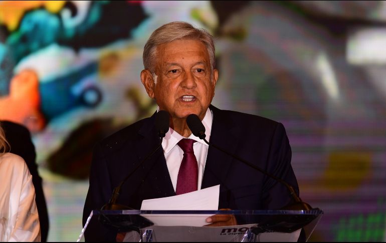 El ganador de las elecciones en México dio a conocer su lista de secretarios en el Zócalo capitalino. AP / P. Pardo