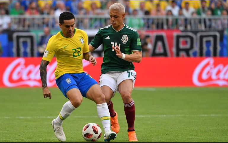 Javier Hernández, de 30 años, convirtió únicamente un gol en la Copa de del Mundo. AFP/ E. Dunand