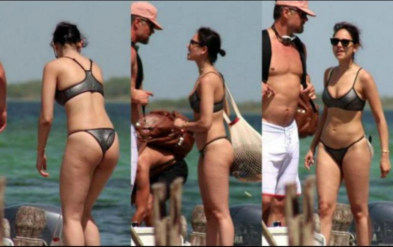 La pareja paseó en una lancha por la Laguna de Muyil en Quintana Roo. ESPECIAL