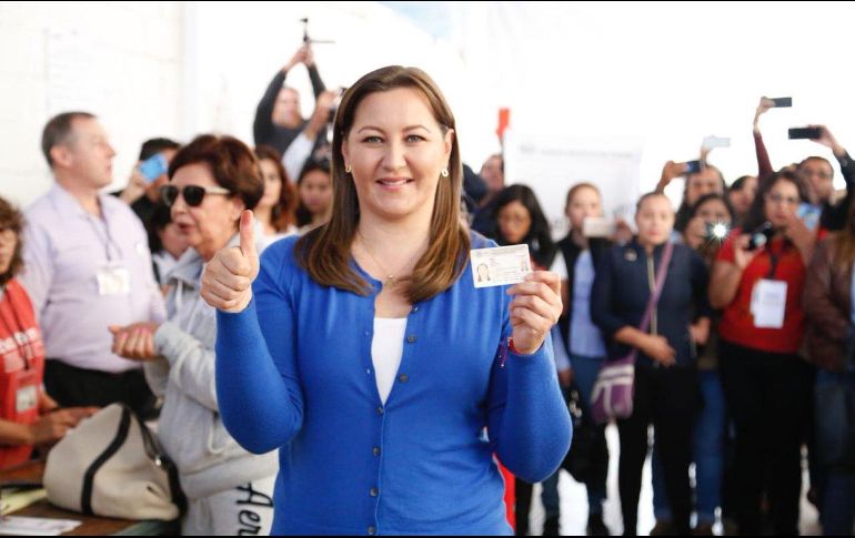 Martha Erika Alonso es la virtual ganadora a la gubernatura de Puebla. TWITTER / @MarthaErikaA