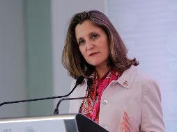 Chrystia Freeland, ministra de Relaciones Exteriores de Canadá, pidió que las pláticas transcurran a mayor velocidad. EFE/ ARCHIVO