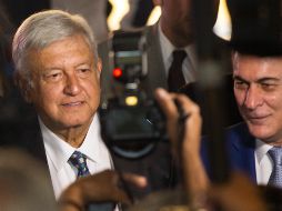 López Obrador anuncia que los empresarios han aceptado un programa para dar empleo a jóvenes en el que se forme la figura de aprendiz y que sea de manera remunerada. NTX / J. Pazos