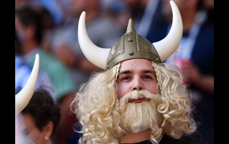 Con la fuerza vikinga para Islandia. AFP/ARCHIVO