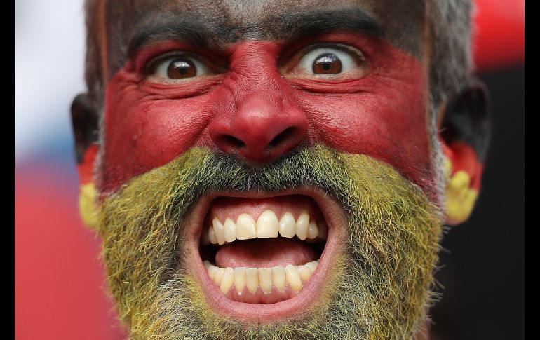 Con los colores de Alemania bien pintados. AFP/ARCHIVO