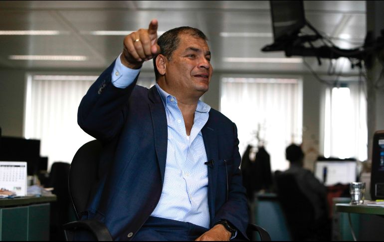 Correa recibió el apoyo de los presidentes Evo Morales, de Bolivia, y Nicolás Maduro, de Venezuela. AFP/A. Oikonomou