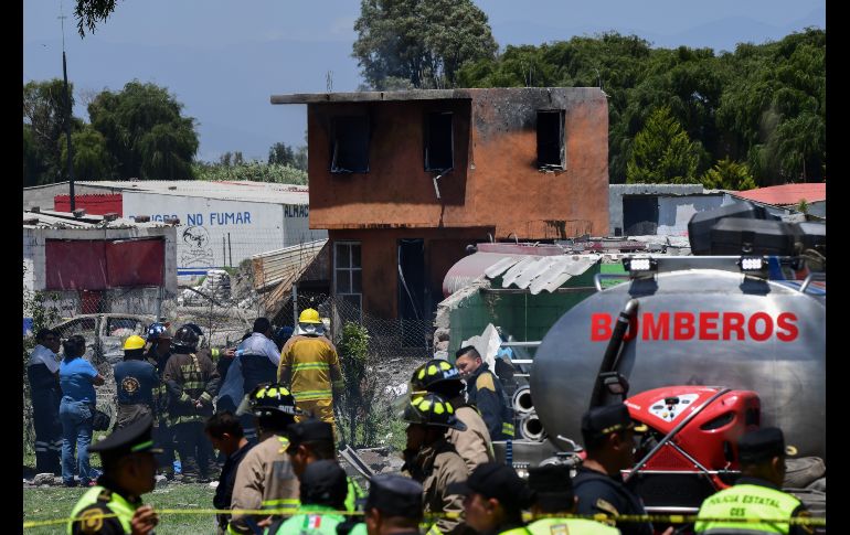 En total se registraron cuatro explosiones en la zona. AFP/P. Pardo