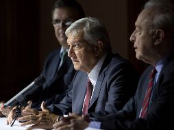 López Obrador expone la importancia de la participación de Vasconcelos en la Cámara alta. AP /M. Castillo