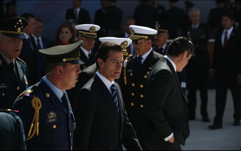 Peña Nieto mencionó de forma especial las nuevas instalaciones del Colegio del Aire en Zapopan Jalisco. EL INFORMADOR/ ARCHIVO