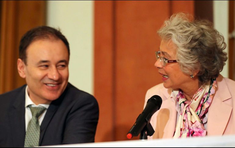 Durazo acompañado por Olga Sánchez Cordero, propuesta como secretaria de Gobernación. SUN / J. C. Reyes