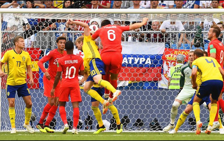 De los once goles que ha marcado la Selección inglesa, ocho han sido logrados gracias a su gran potencial en acciones a balón parado. EFE / F. Arrizabalaga