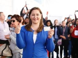 Martha Erika Alonso, candidata de Por Puebla al Frente. ESPECIAL