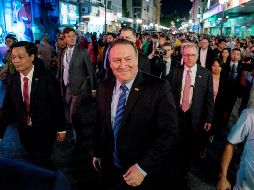 Pompeo reiteró que Trump está comprometido a apoyar la economía y la seguridad de Corea del Norte a cambio  de su desnuclearización. AP/A. Harnik