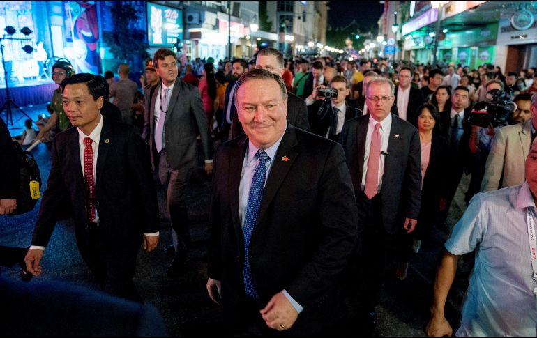 Pompeo reiteró que Trump está comprometido a apoyar la economía y la seguridad de Corea del Norte a cambio  de su desnuclearización. AP/A. Harnik